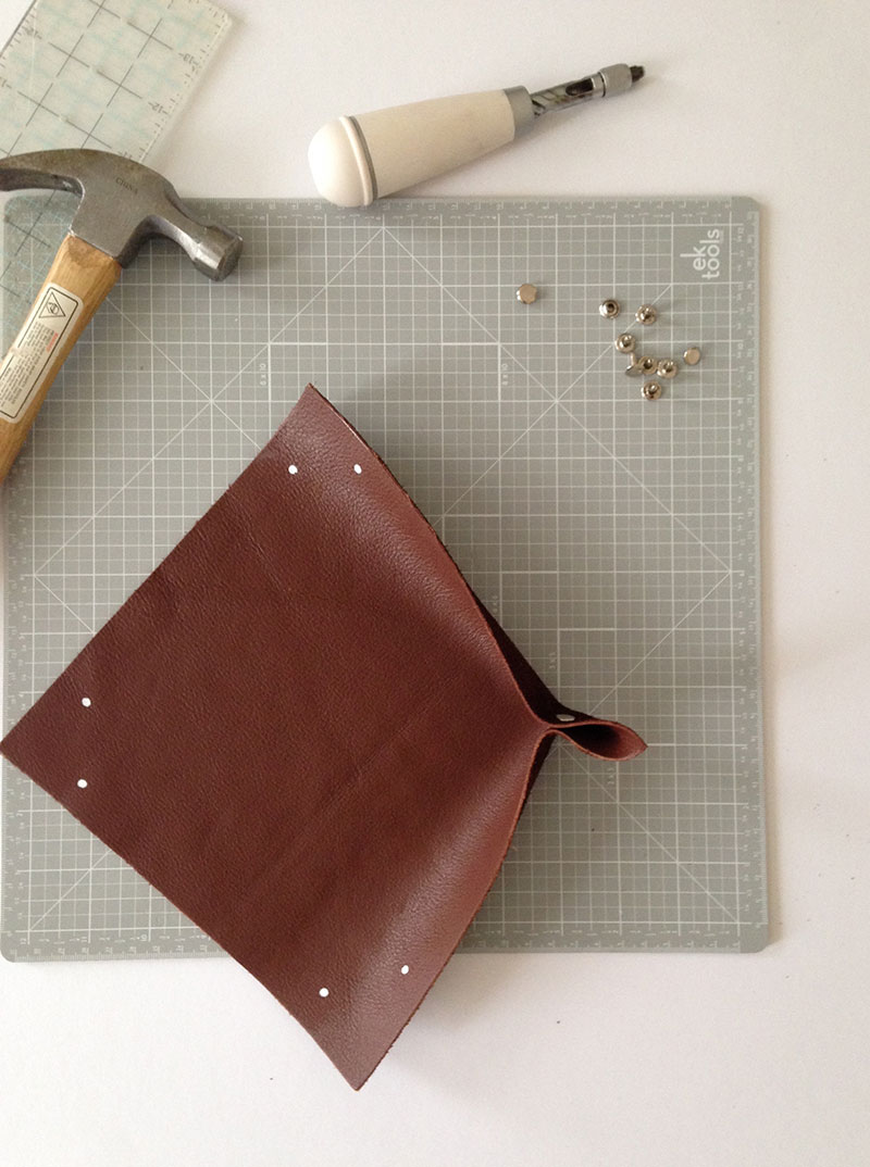 DIY Leather Catchall - The Everygirl