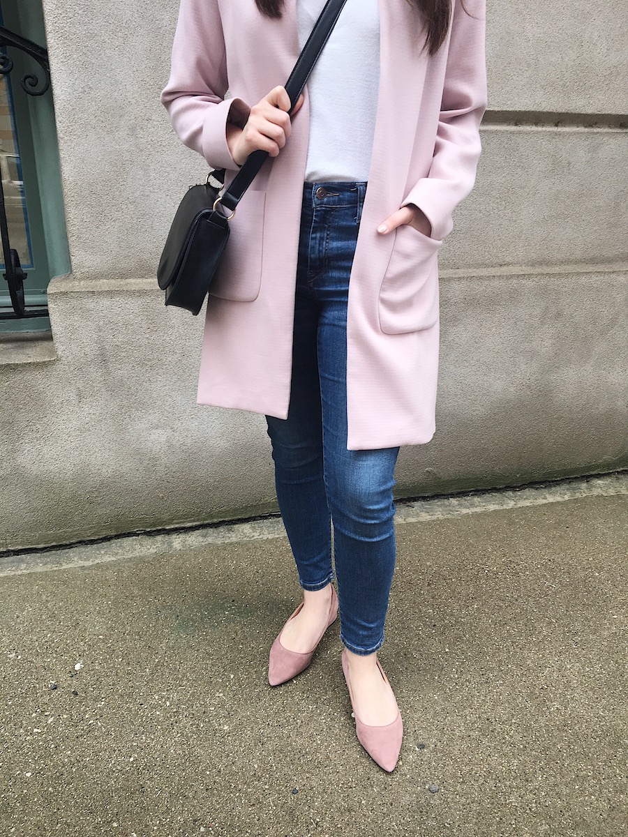 pink spring coat