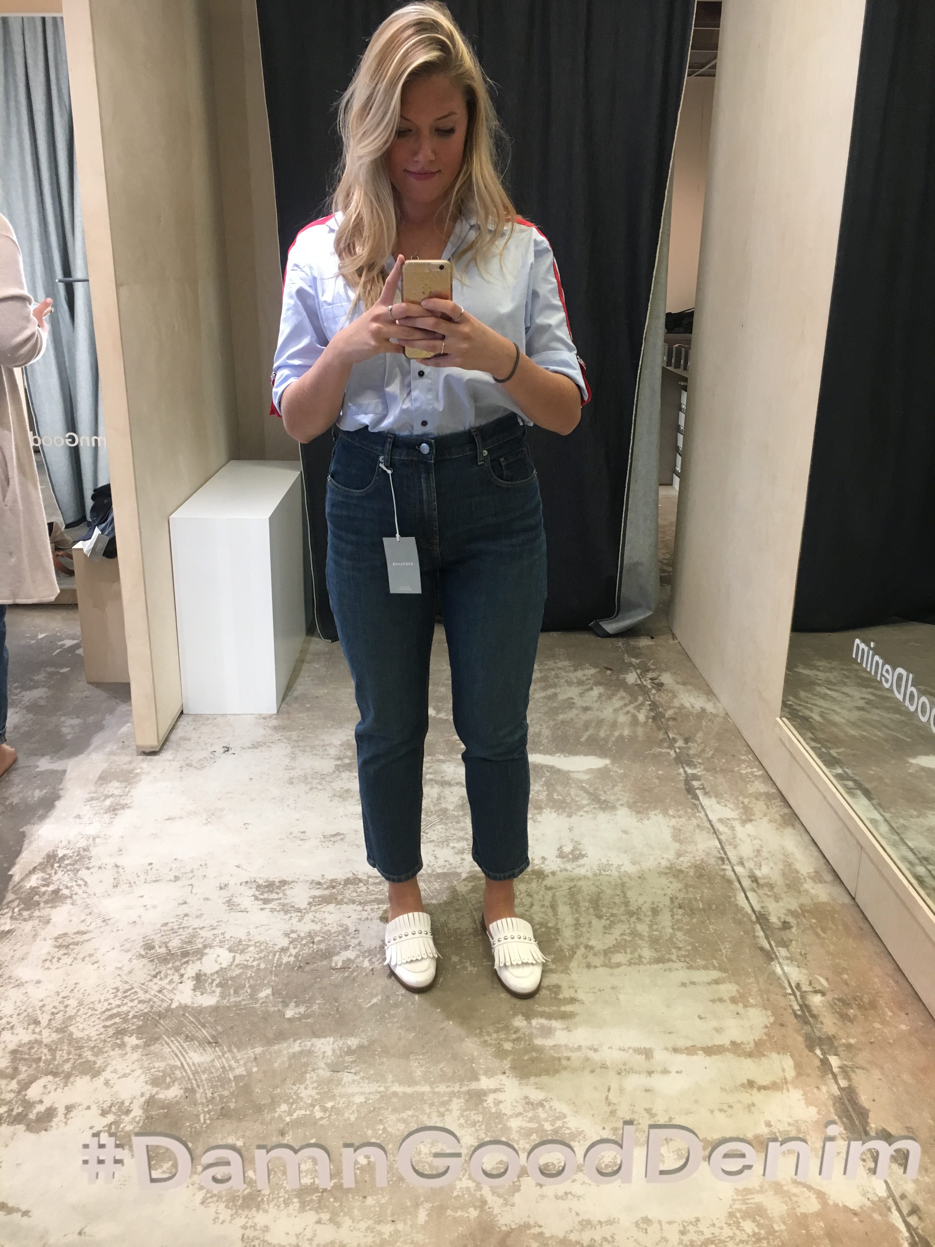 everlane high rise skinny