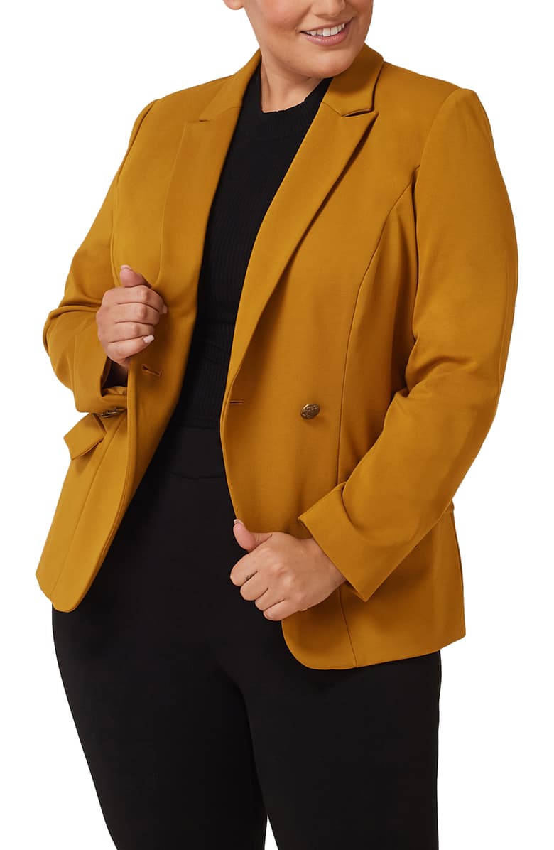 Plus size clearance mustard jacket