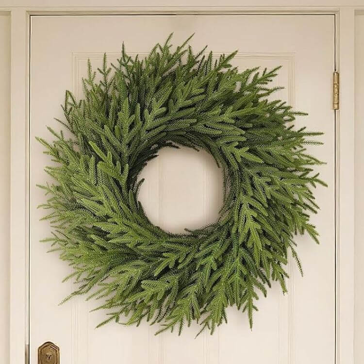 Artificial Norfolk Pine Wreath