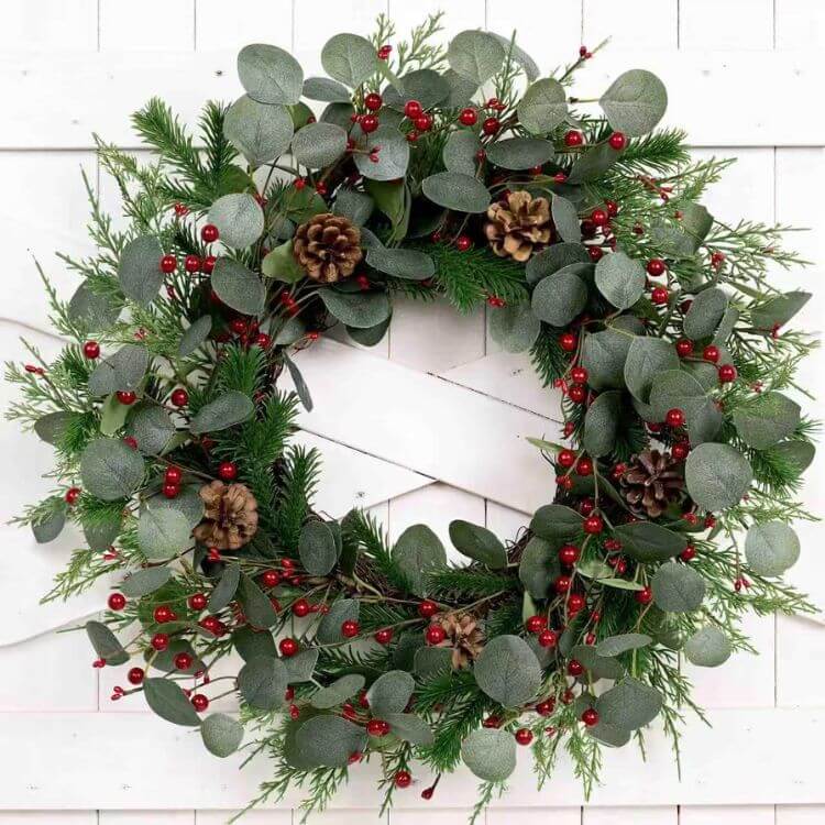 Eucalyptus Red Berry Wreath