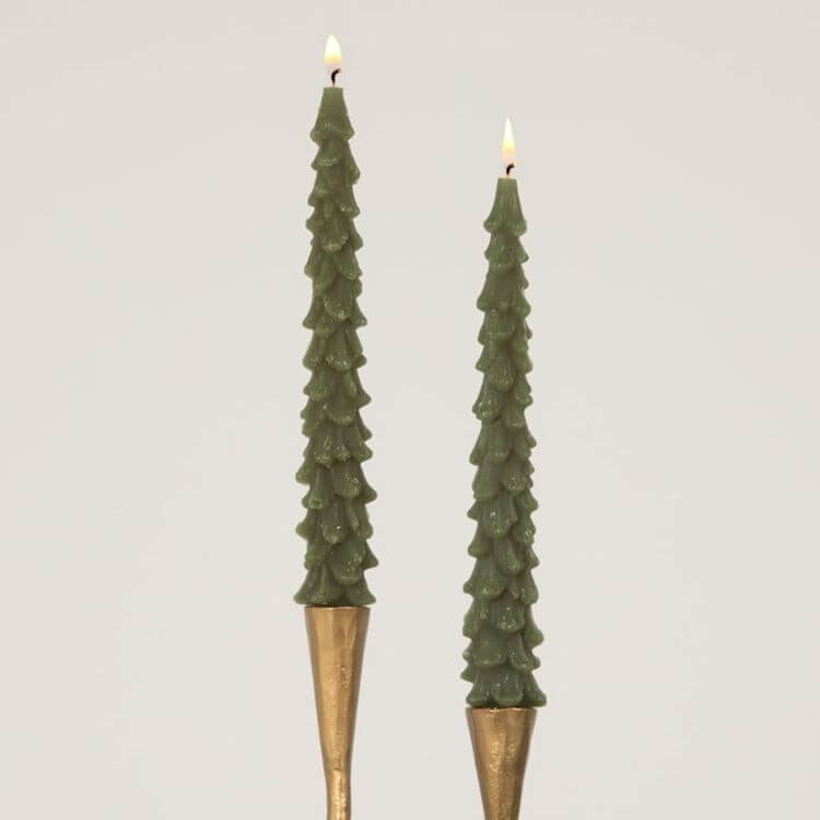 Tree-Shaped Taper Candles