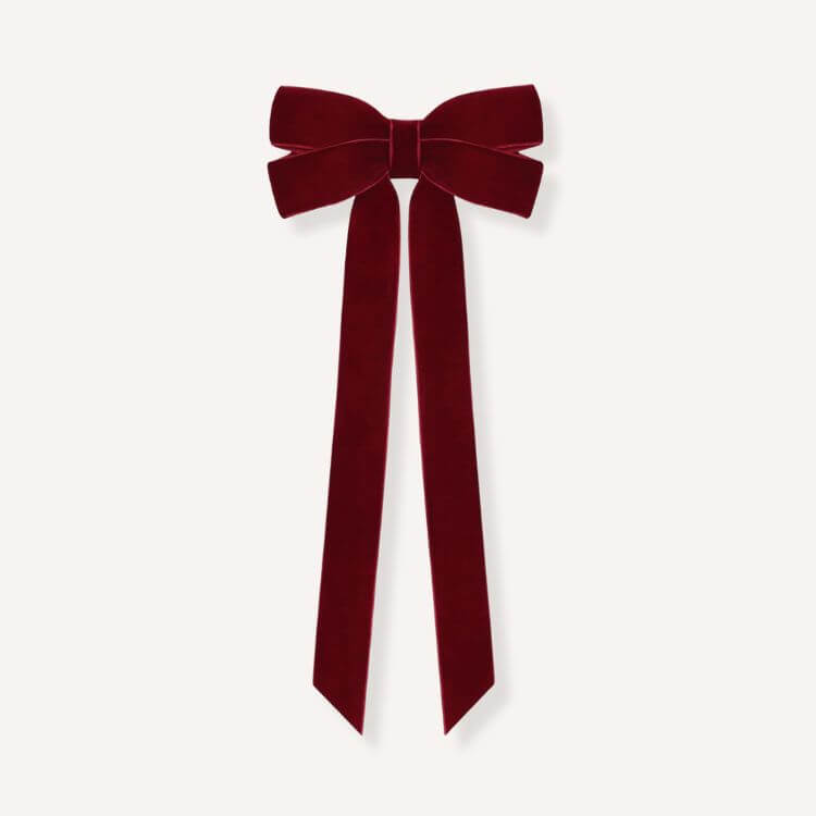 Burgundy Velvet Ribbon Set