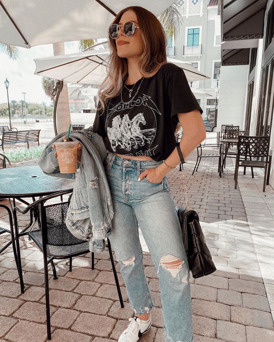 10 Ways To Style Your Favorite Graphic Tee The Everygirl