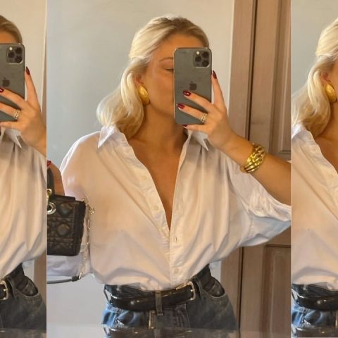 white button-down outfits