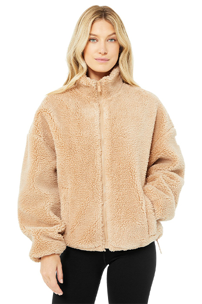 Buy Alo Flurry Sherpa Faux Shearling Jacket - Beige At 30% Off