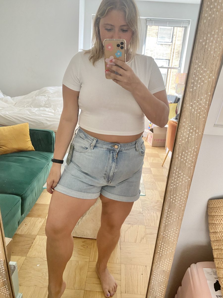 H&m mom outlet jean shorts