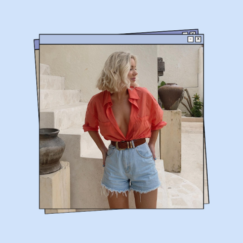 denim shorts