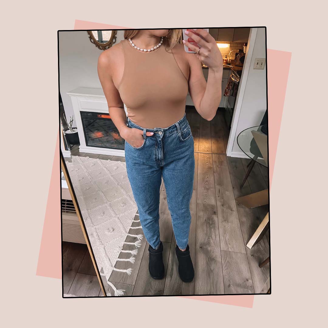 I tried the Skims bodysuit and learned a pricey lesson – it still showed my  'mom pooch' and was too small up top