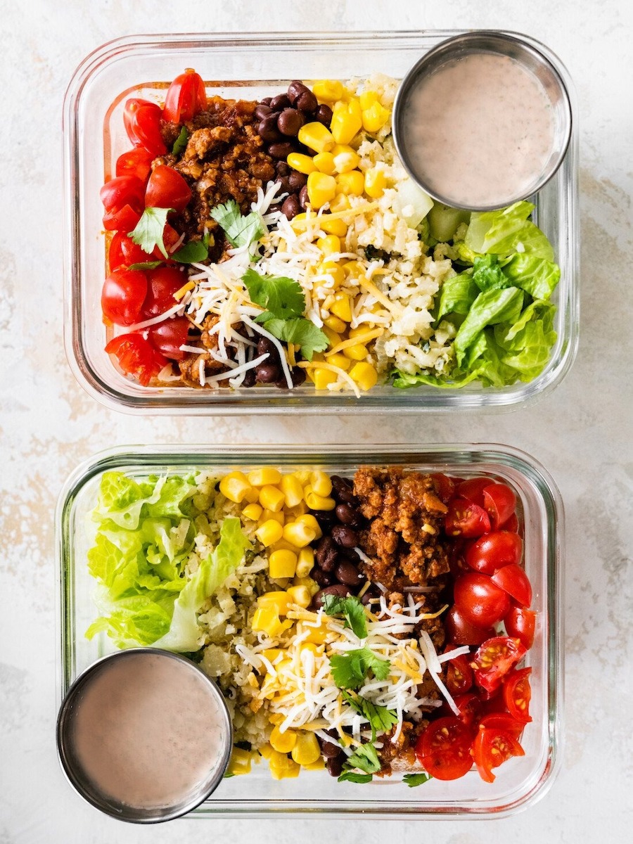 Turkey Taco Meal Prep Bowls