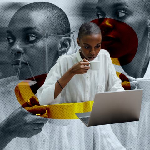 Black woman working in DEI