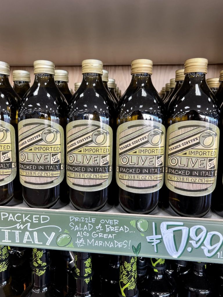 trader joe's olive oil