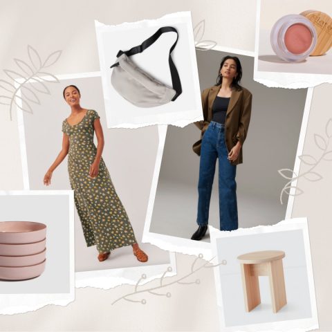 sustainable product photo collage