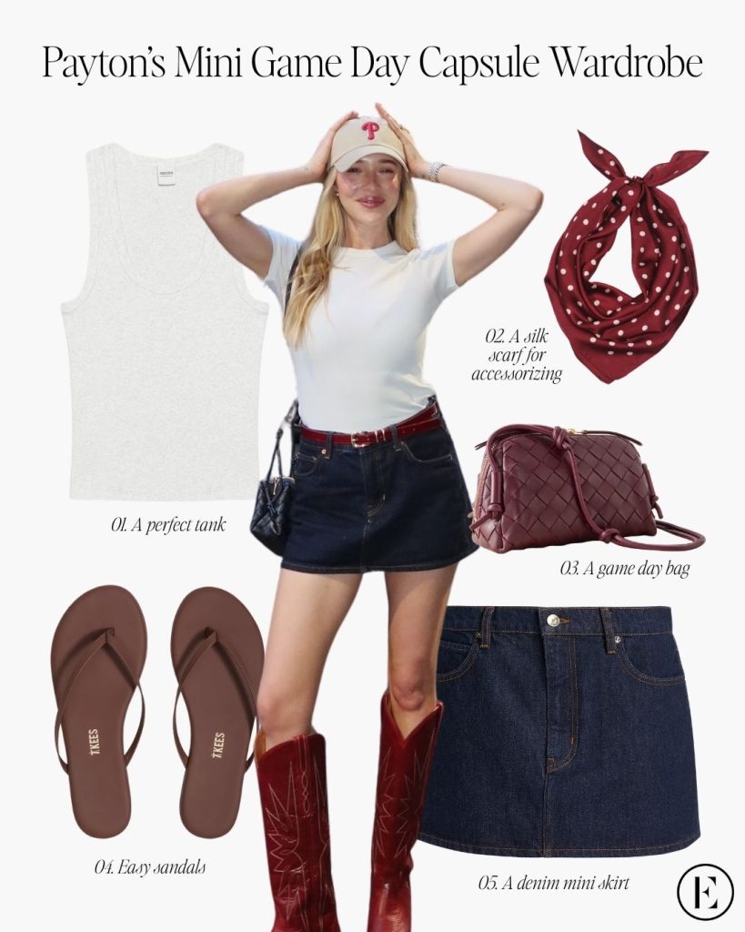 mini baseball game capsule wardrobe
