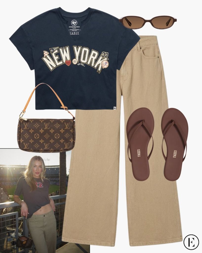 graphic tee baseball game outfit