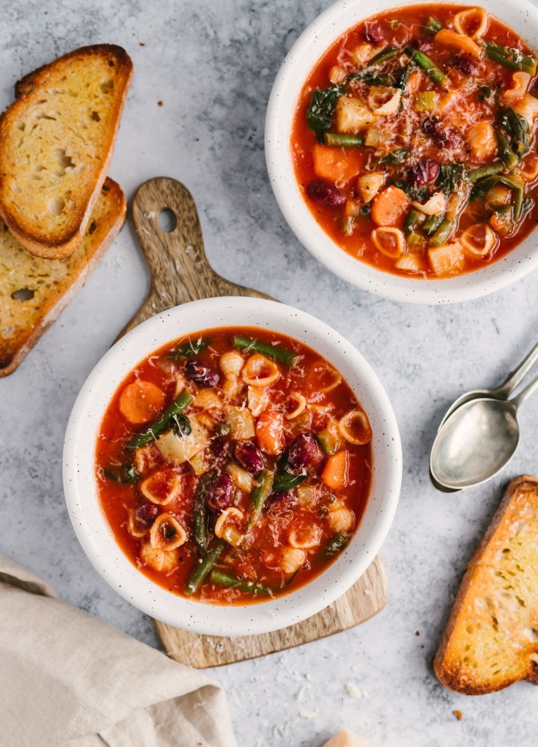 healthy minestrone soup for meal prep