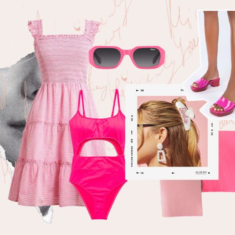 Barbie-inspired pieces fashion picks made into a collage