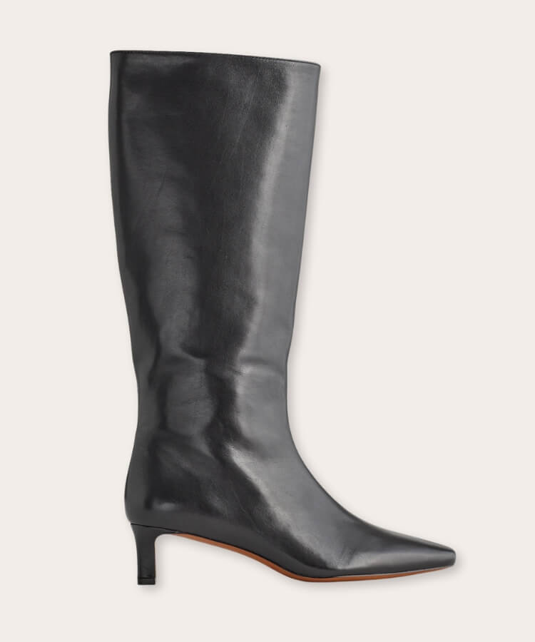 Kitten Heel Knee Boots