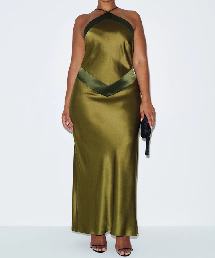 Jilian Silk Midi Dress