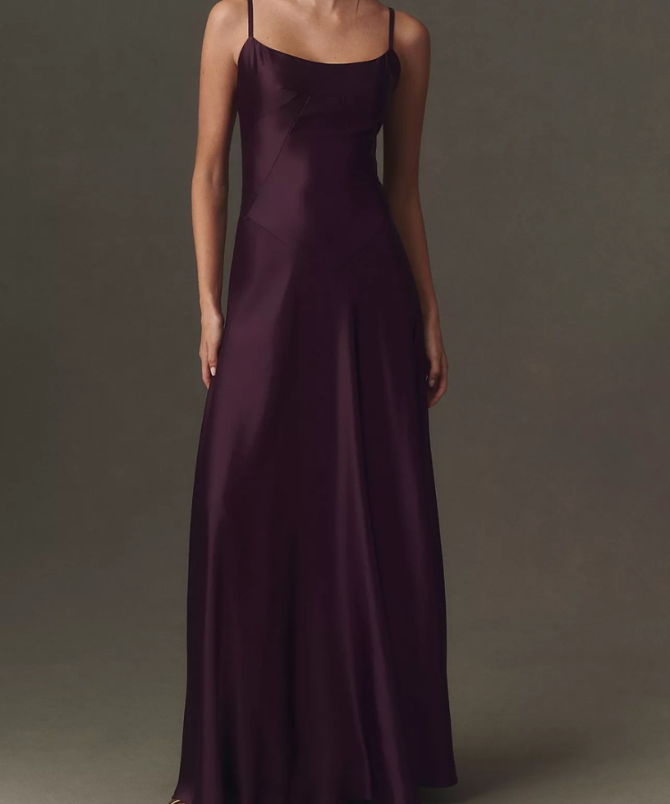 Emmy Satin Corset Maxi Dress