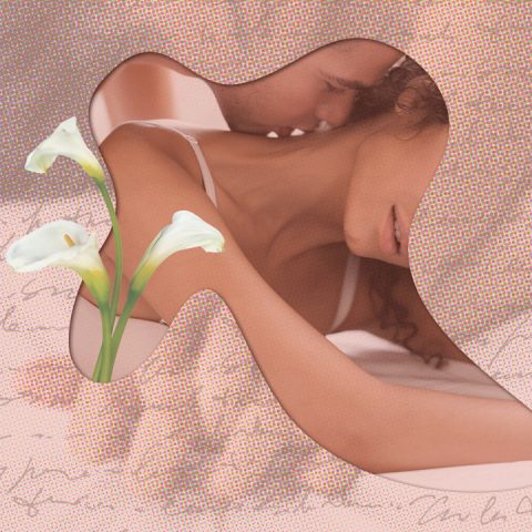 Woman manifesting an orgasm
