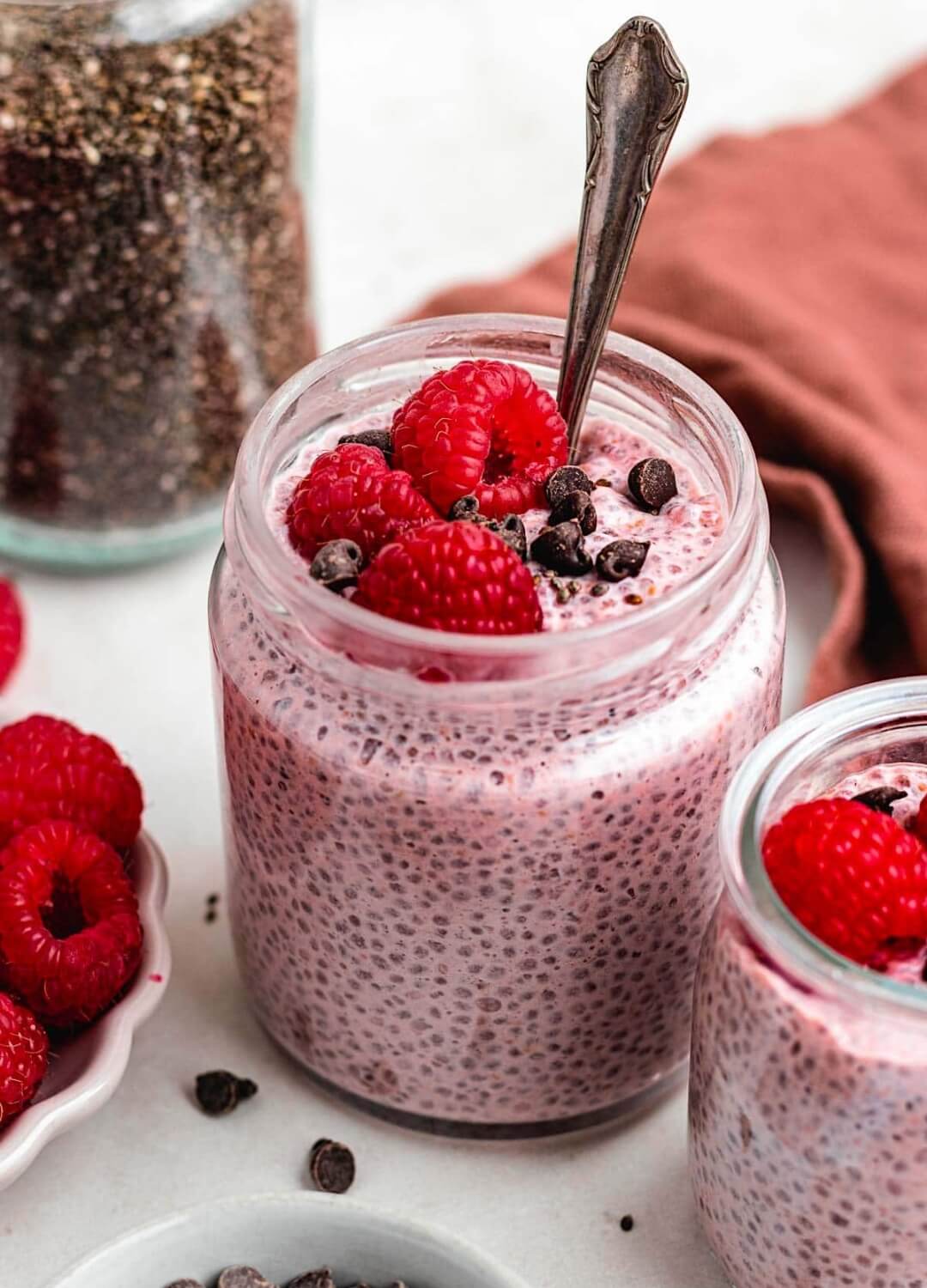 make-ahead raspberry chia pudding brunch recipe