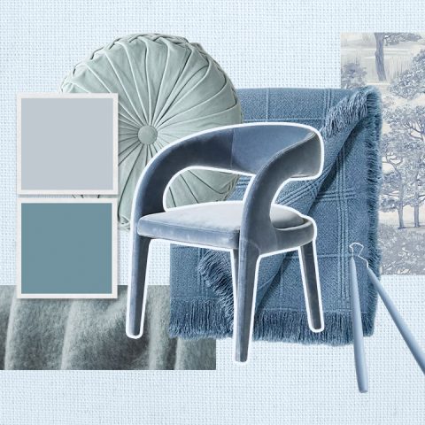 blue interior pieces