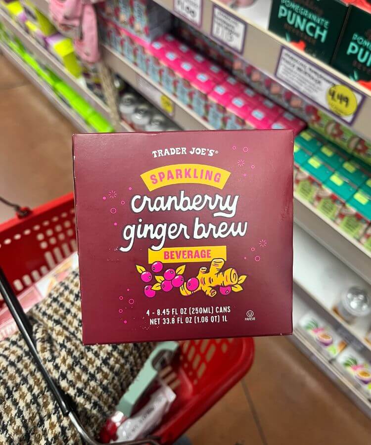 trader joe's thanksgiving items cranberry ginger brew
