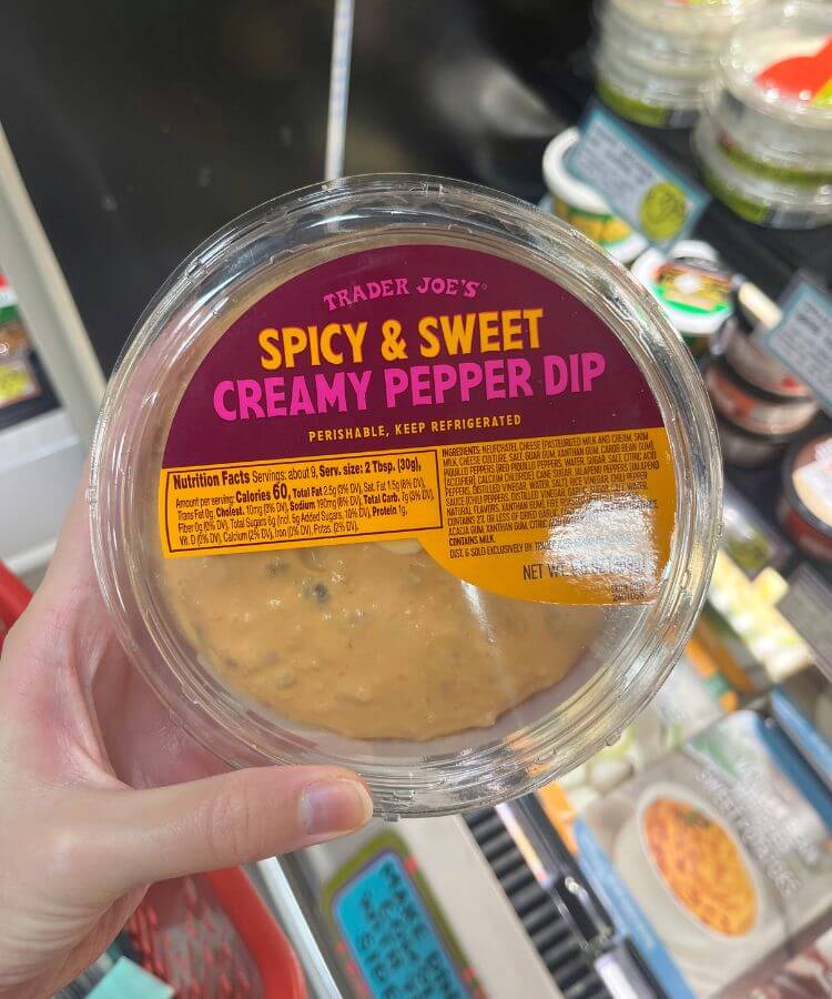 trader joe's thanksgiving items pepper dip