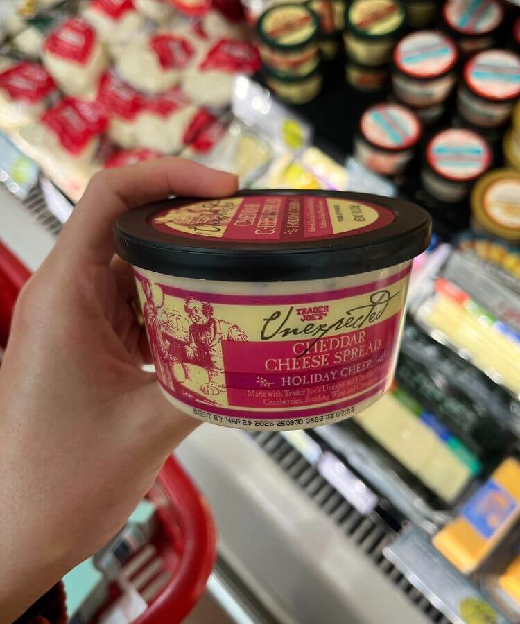 trader joe's thanksgiving items cranberry cheese spread