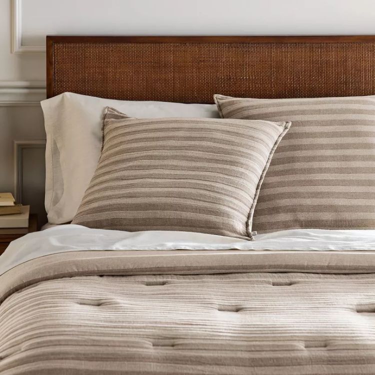 Tonal Stripe Euro Throw Pillow