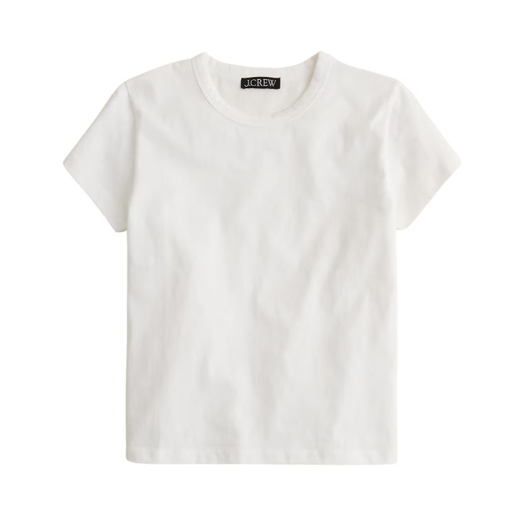 white tee