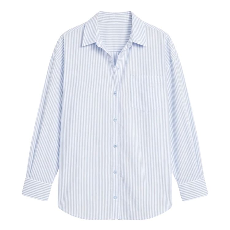 striped button down