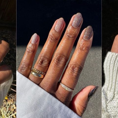 glitter nails