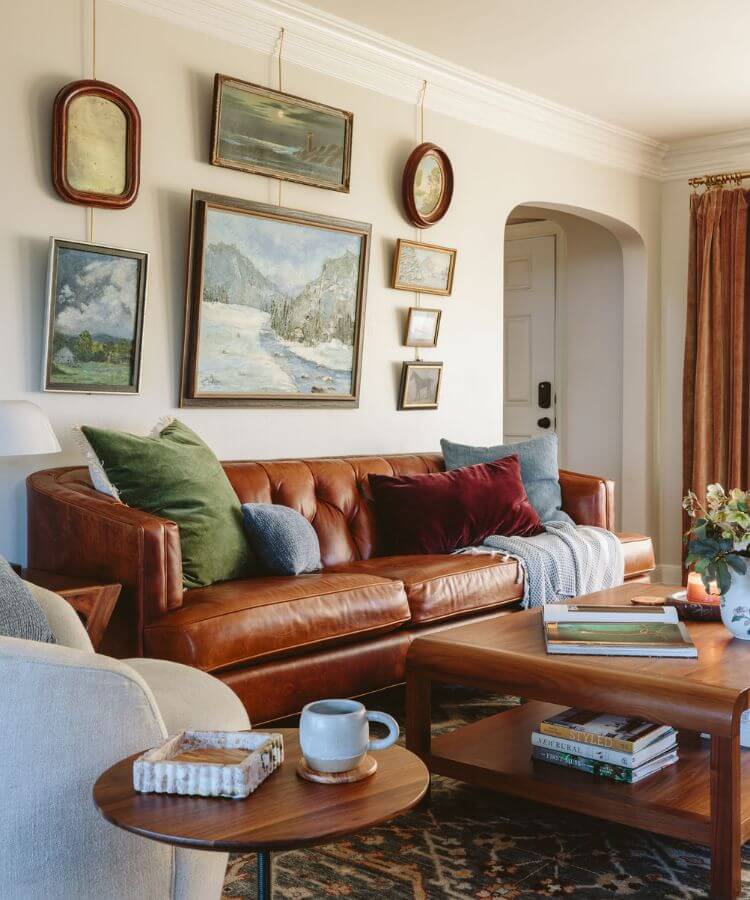 leather sofa