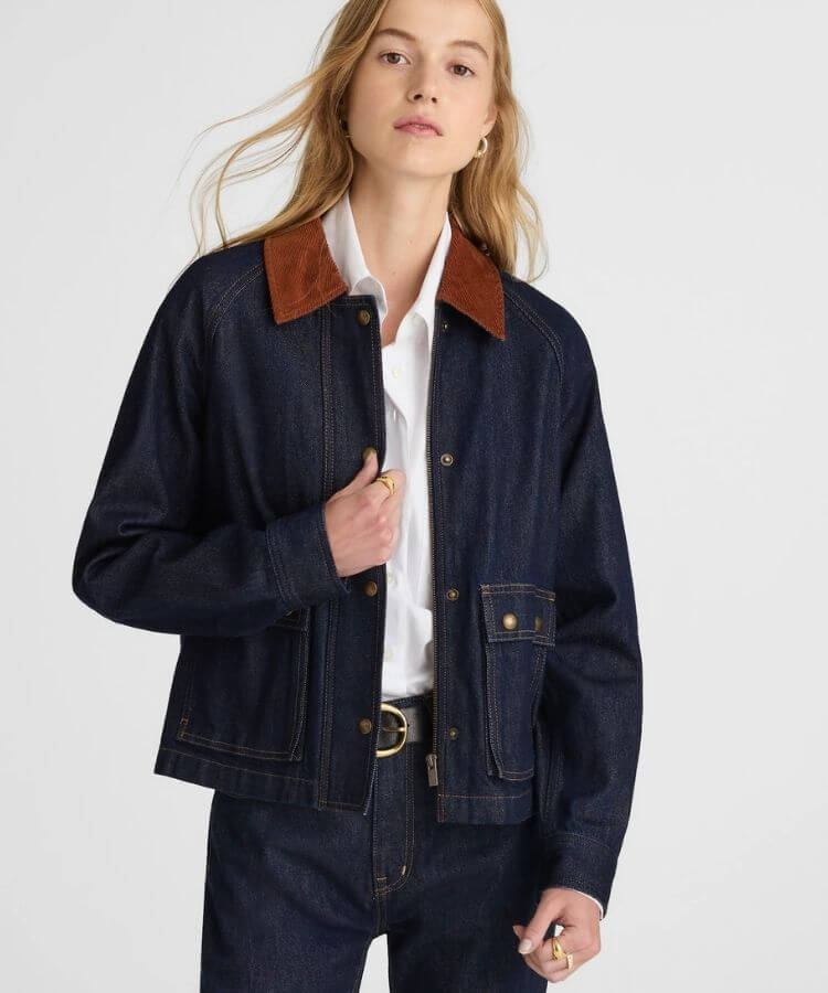 Denim Trapeze Jacket