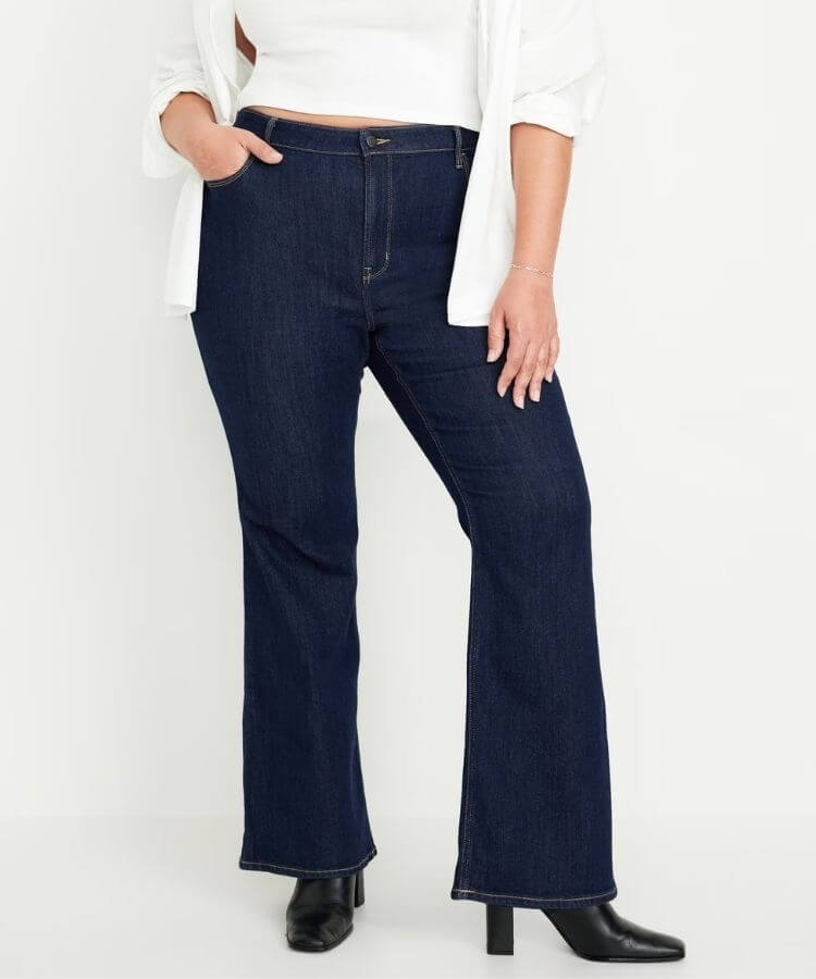 High-Waisted Flare Jeans