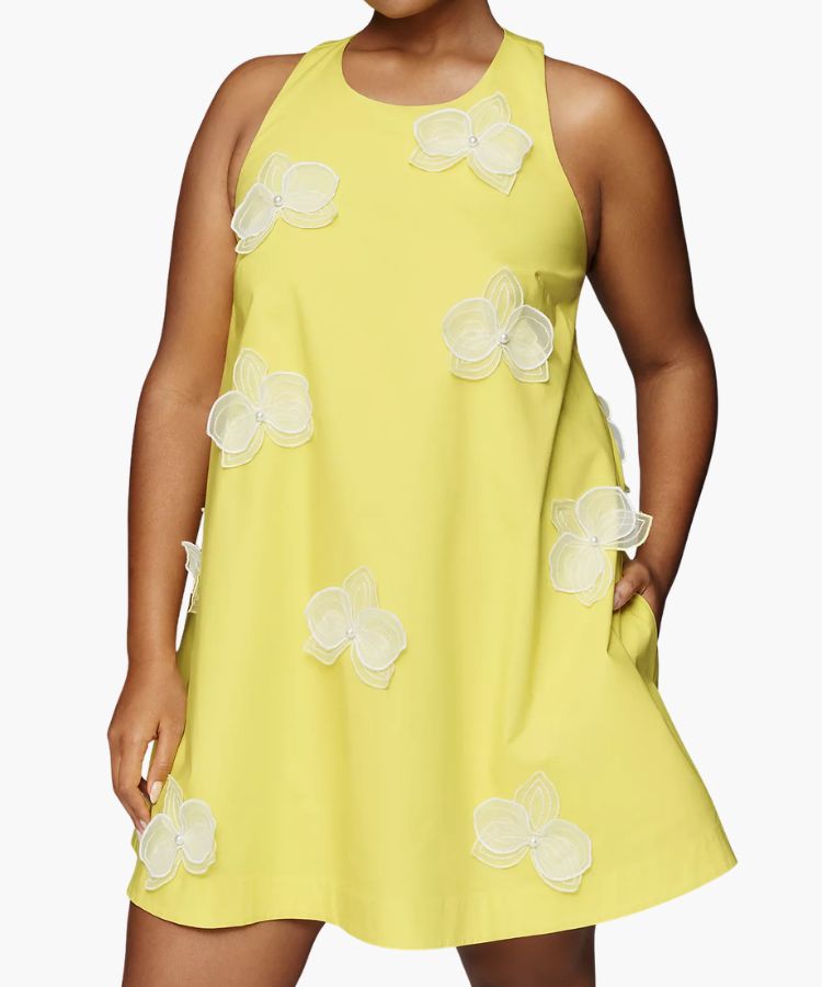 3D Floral Mini Dress