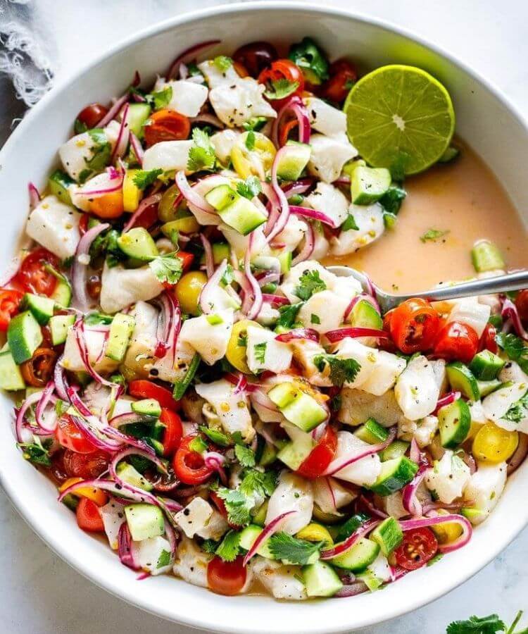 ceviche no cook dinner idea