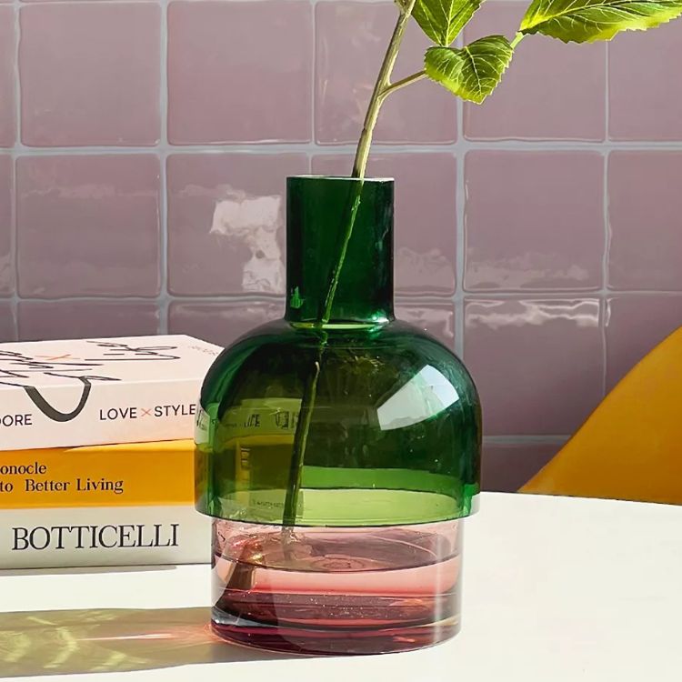 Multicolor Glass Vase