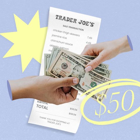 trader joe's shopping list under 50