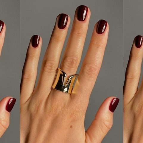 black cherry nails