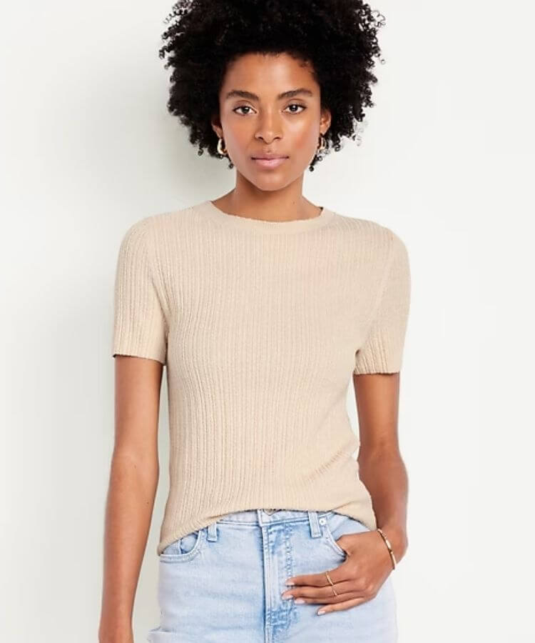 Textured Bouclé T-Shirt