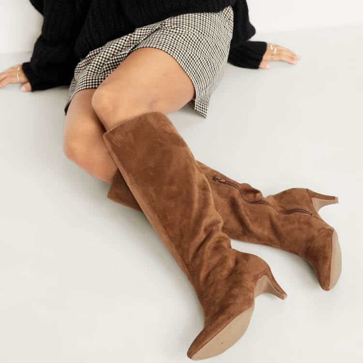 Tall Kitten Heel Boots