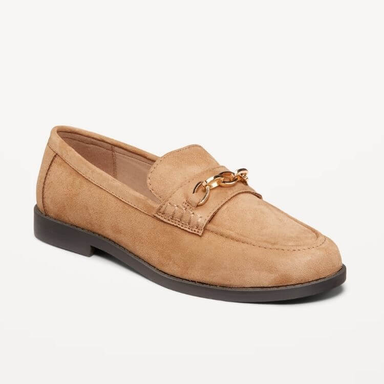 Faux-Leather Loafers
