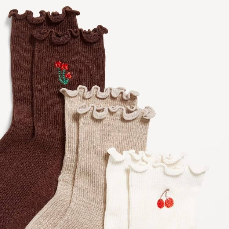 Ruffled Crew Sock Pack