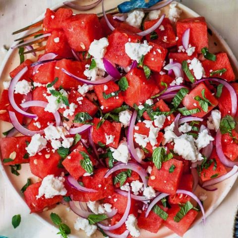 watermelon recipes feta salad