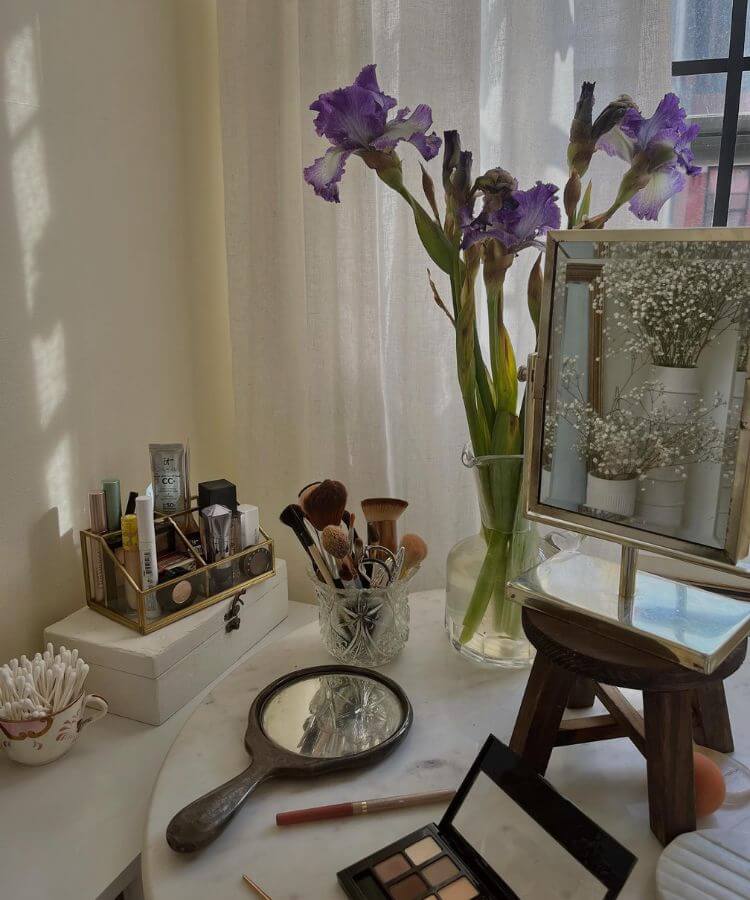 fall beauty products to declutter vanity area