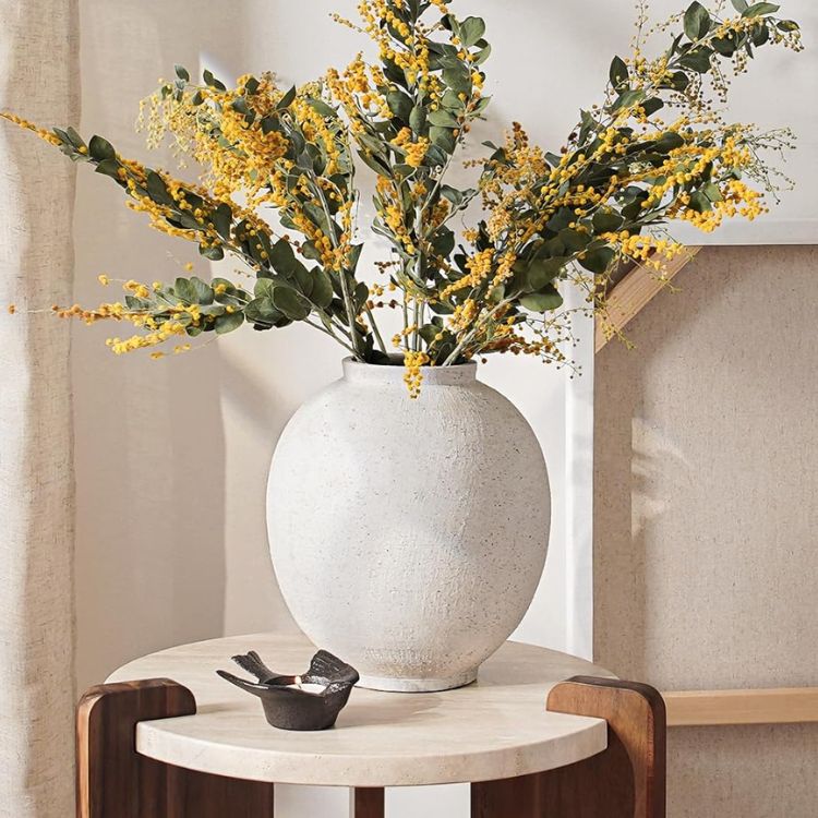 Large White Ceramic Vase